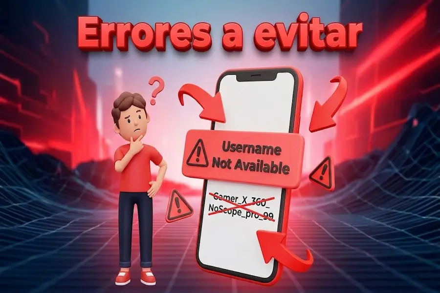 Errores comunes al elegir nombres para cuentas compartidas