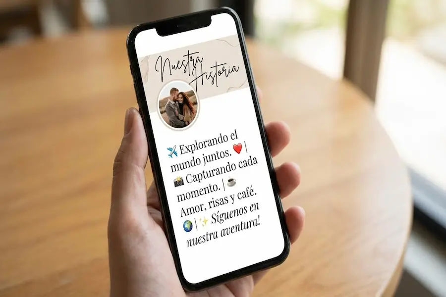 Ideas de biografías para cuentas compartidas