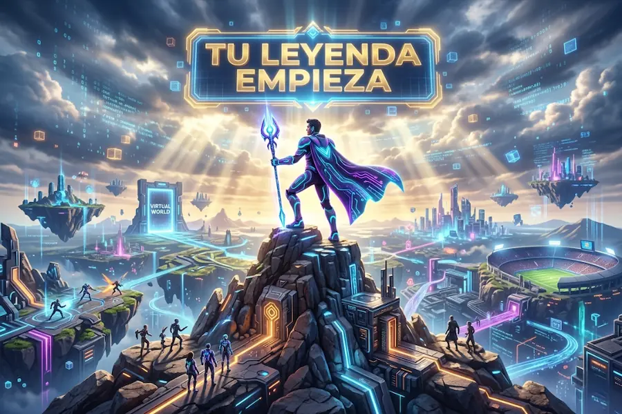 Concepto de identidad gaming y marca personal para jugadores