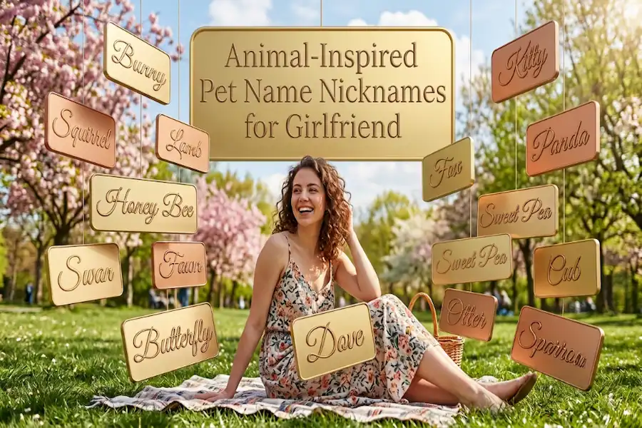 Cute animal-inspired pet nicknames for girlfriend