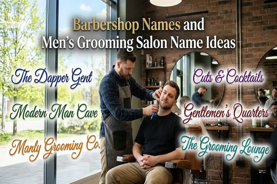 Barbershop names and men's grooming salon name ideas