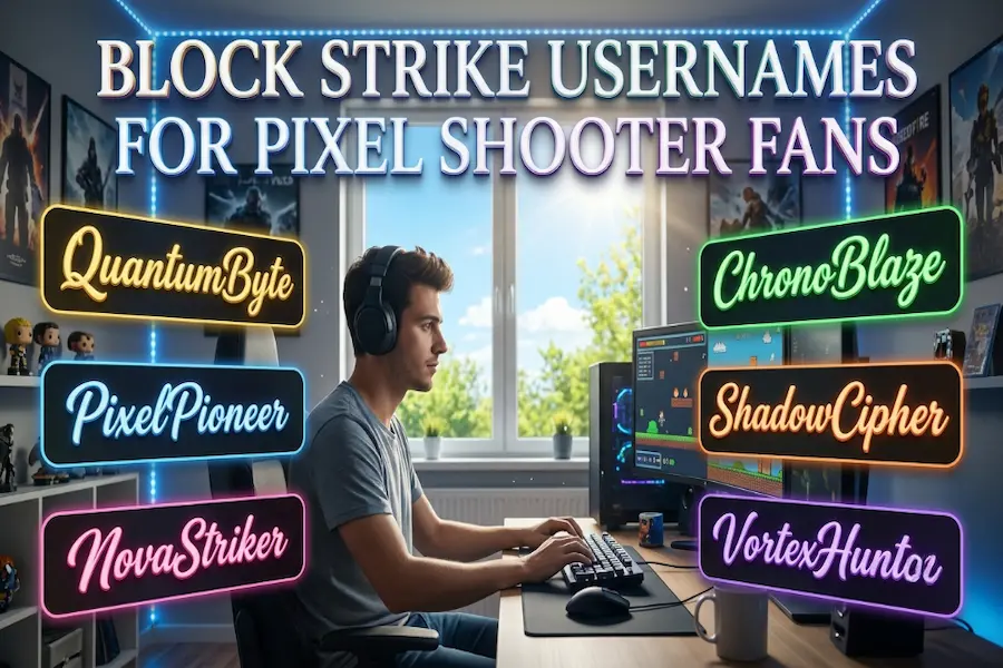 Block Strike Usernames for Pixel Shooter Fans Cool Block Strike username ideas for pixel shooter game fans