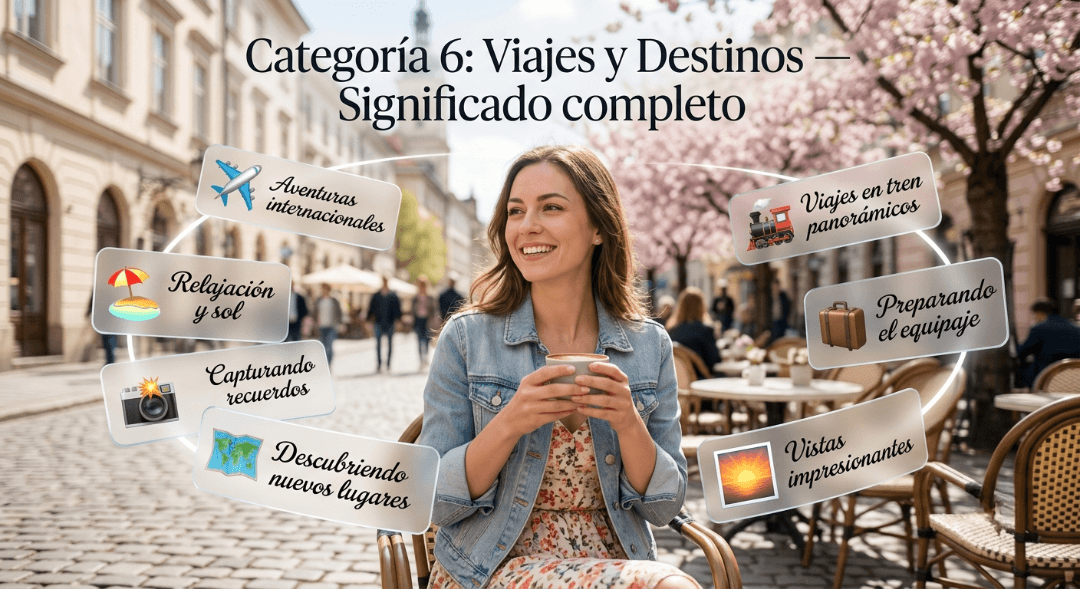 Significado completo de los emojis de viajes y destinos