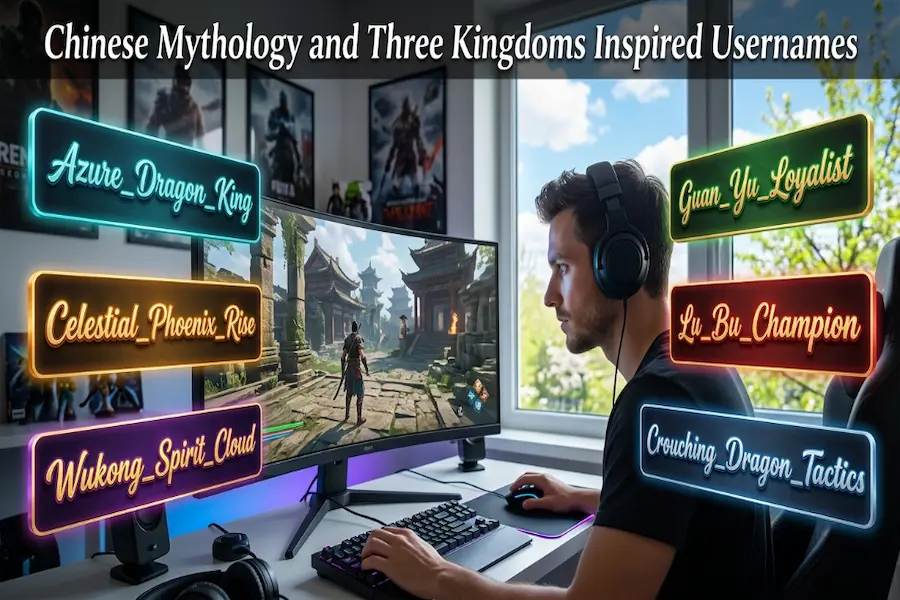 Chinese mythology and Three Kingdoms inspired usernames for Honor of Kings