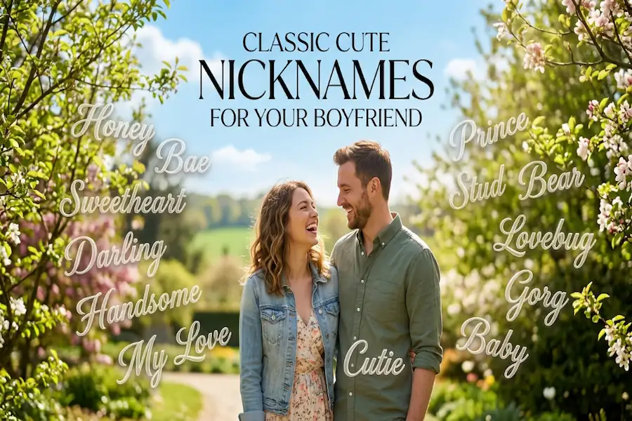 Classic Cute Nicknames for Your Boyfriend Classic cute nicknames for boyfriend
