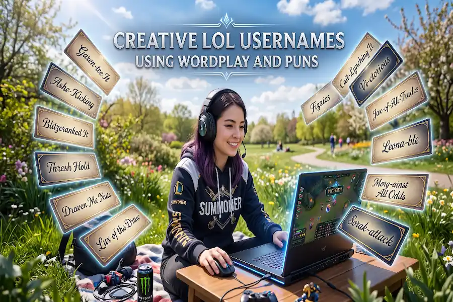 Creative LoL Usernames Using Wordplay and Puns