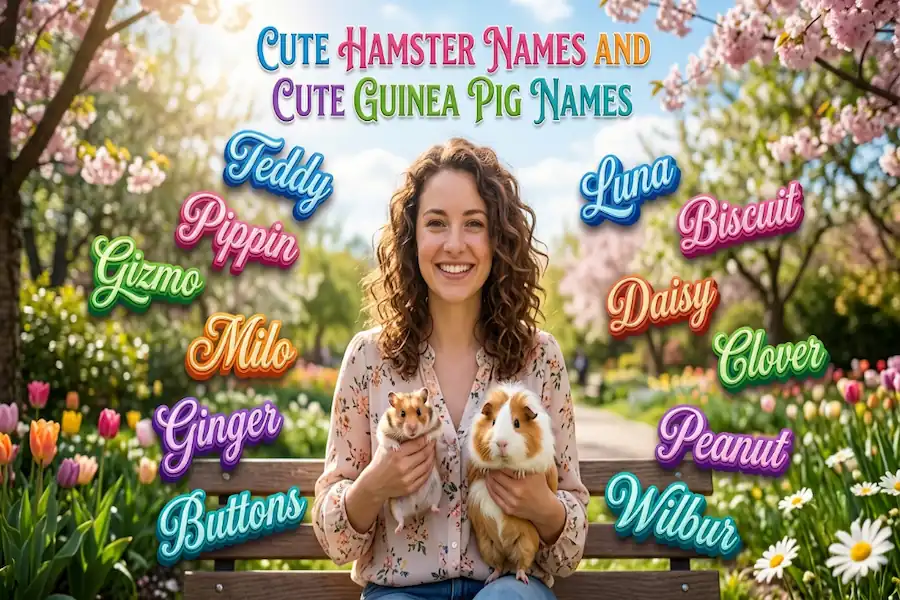 Cute hamster names and adorable guinea pig name ideas