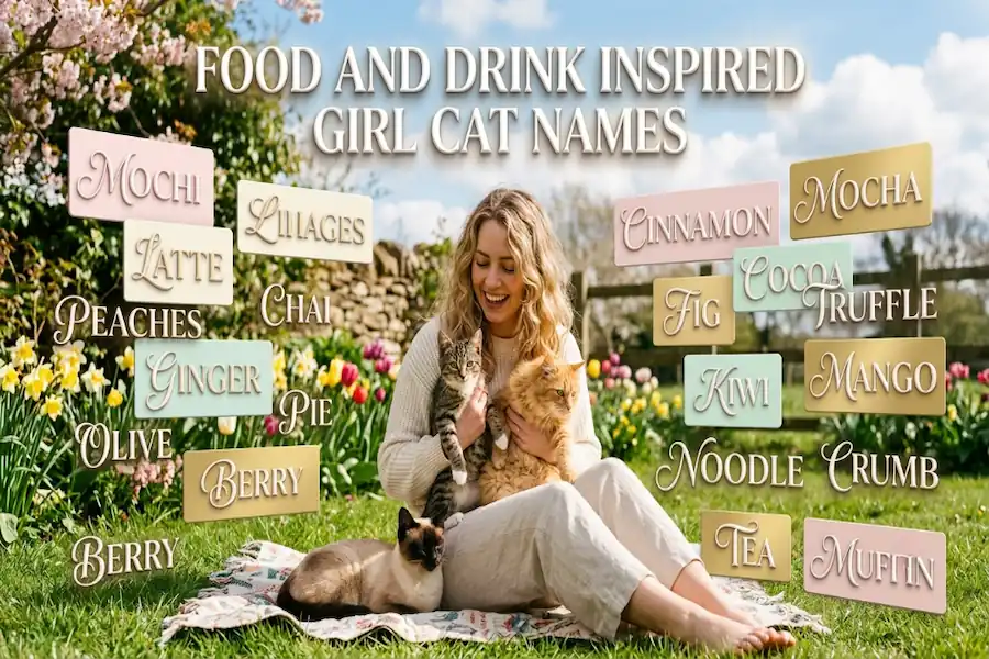 Food and Drink Inspired Girl Cat Names Food and drink inspired girl cat names
