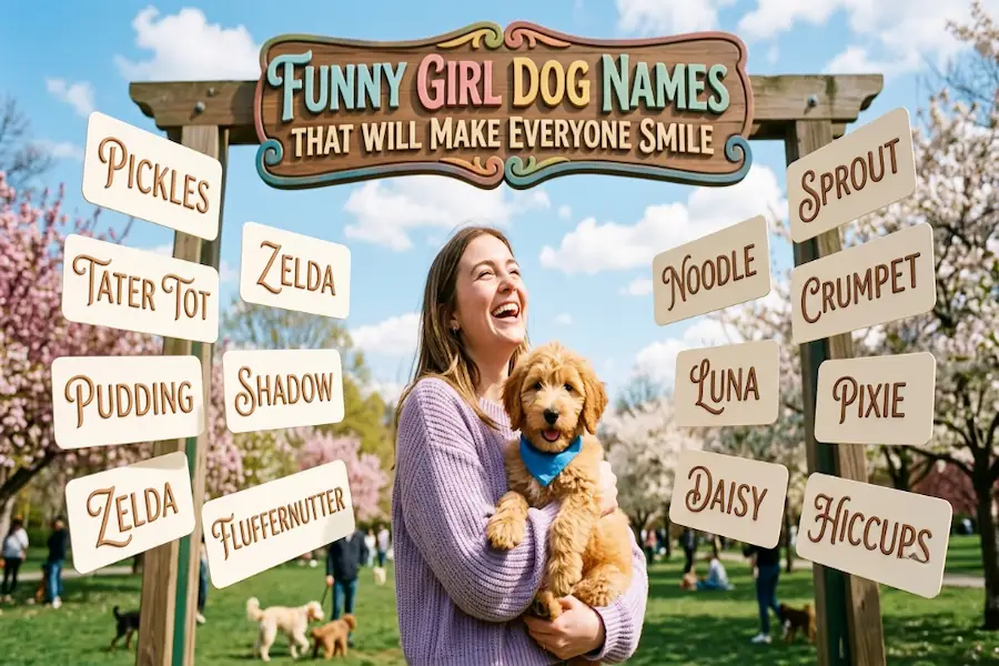 Funny girl dog names that make people smile