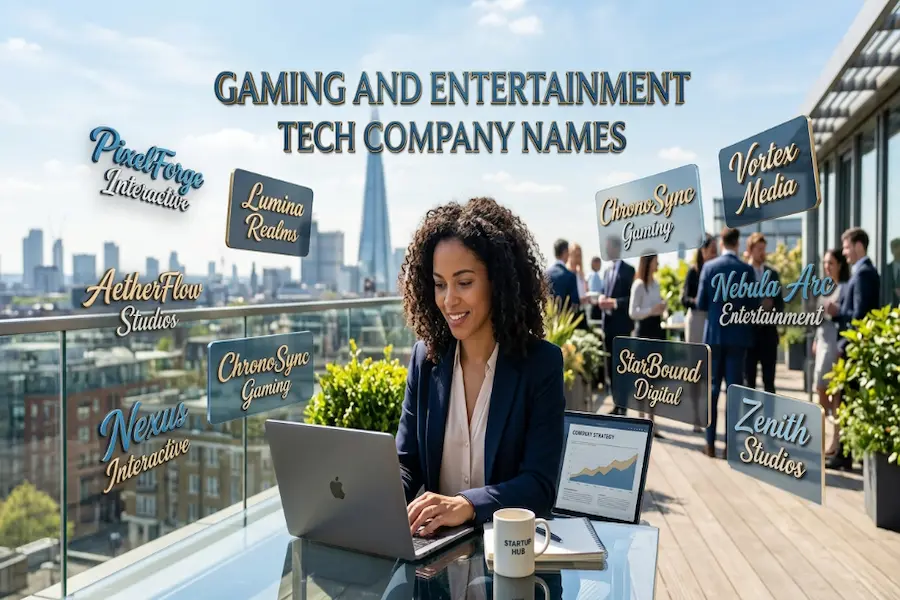 Gaming and Entertainment Tech Company Names and Branding