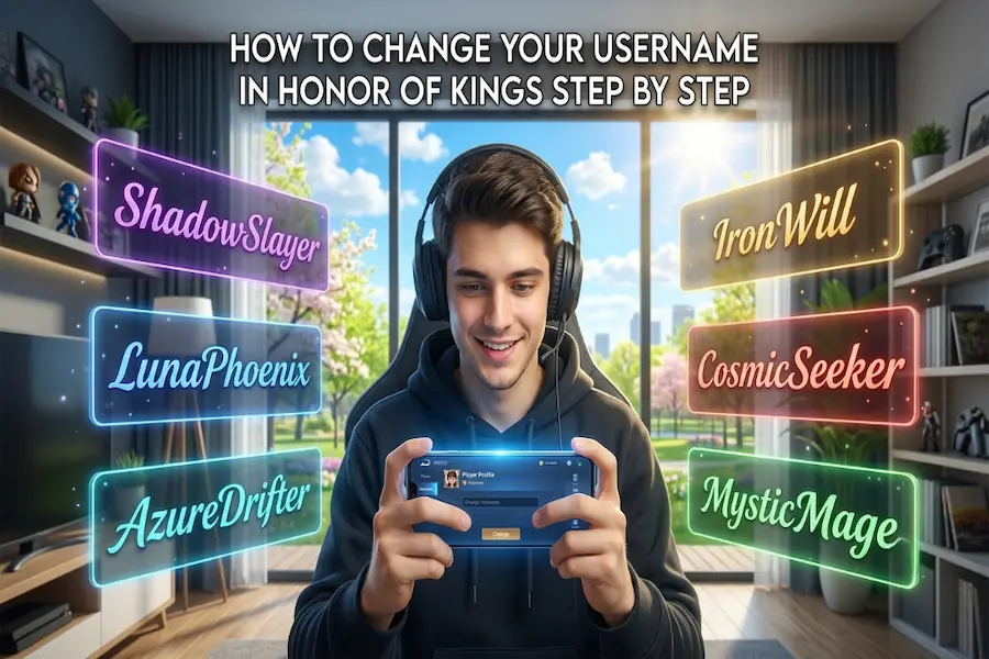 Step-by-step guide on how to change your username in Honor of Kings