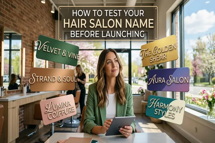 Guide on how to test your hair salon name before launching