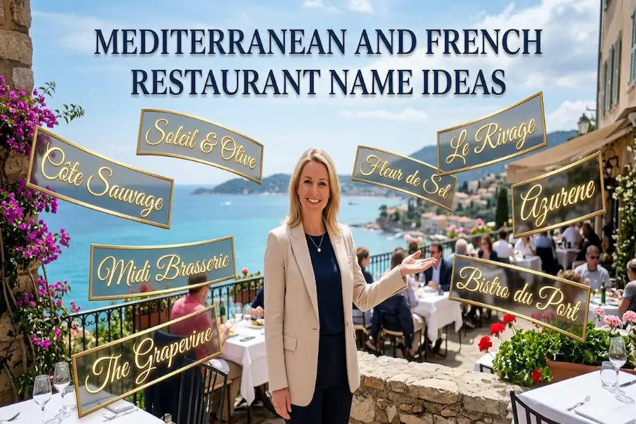 Mediterranean and French Restaurant Name Ideas Elegant Mediterranean and French Restaurant Name Ideas for Fine Dining