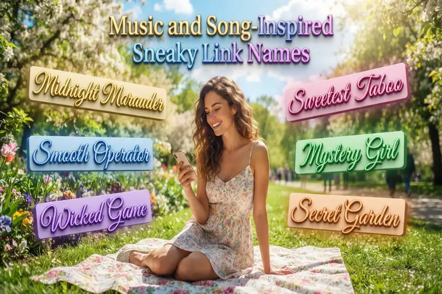 Music and song inspired sneaky link names for contacts