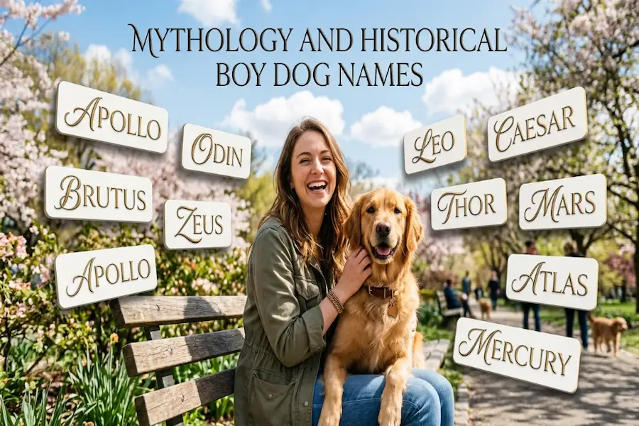 Mythological and Historical Boy Dog Names Strong boy dog names derived from ancient mythology and famous historical figures