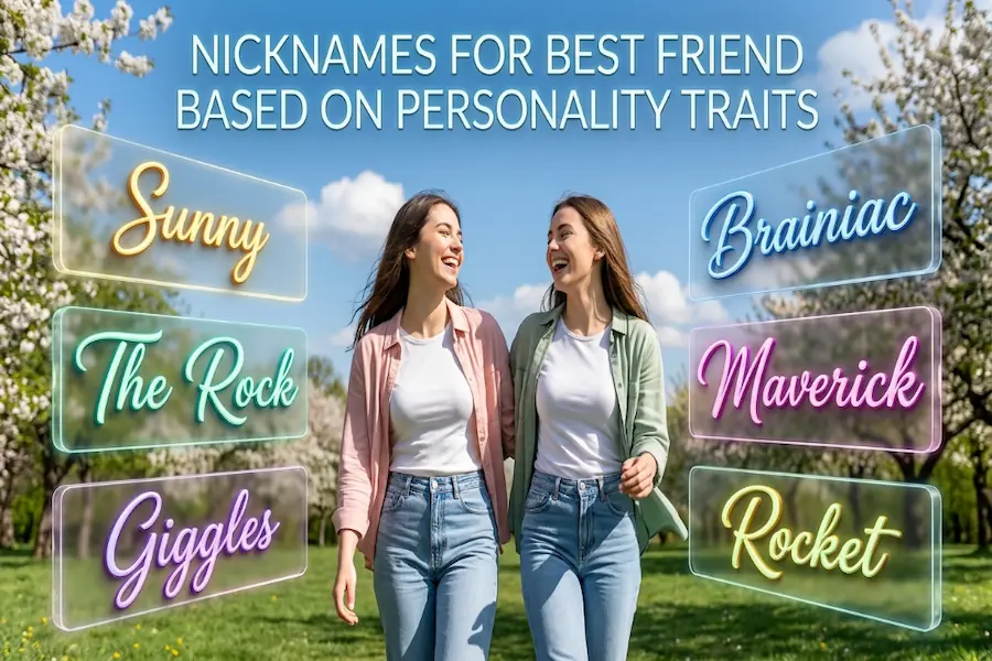 Best friend nicknames based on unique character and personality traits