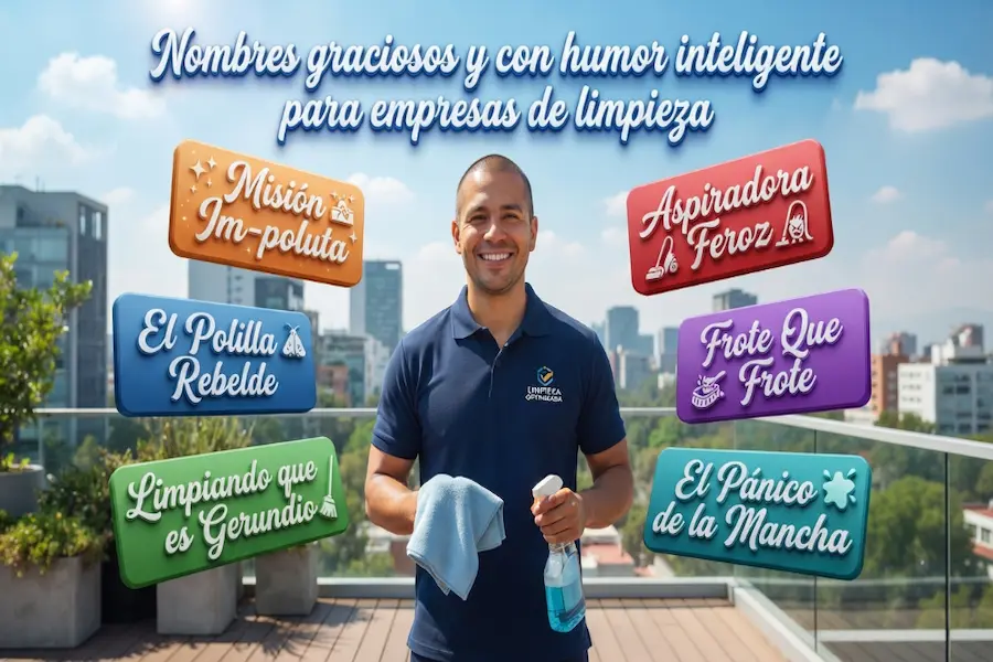 Nombres graciosos y con humor inteligente para empresas de limpieza