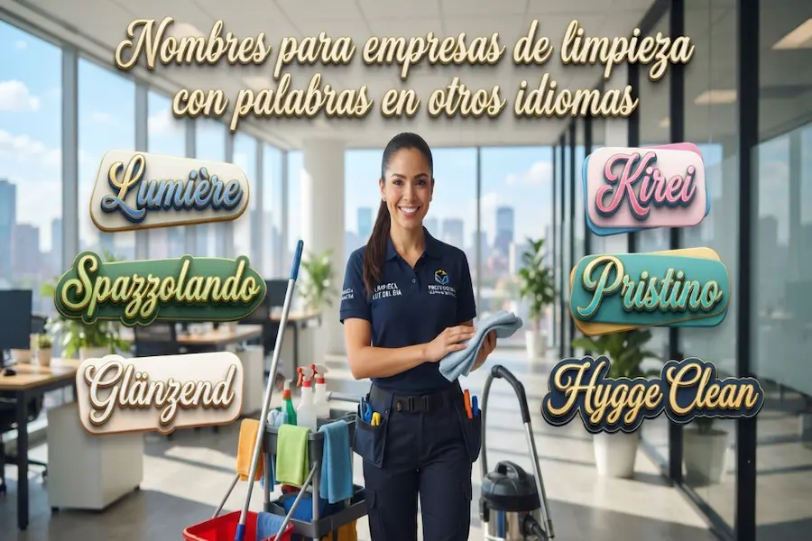 Nombres para empresas de limpieza con palabras en otros idiomas