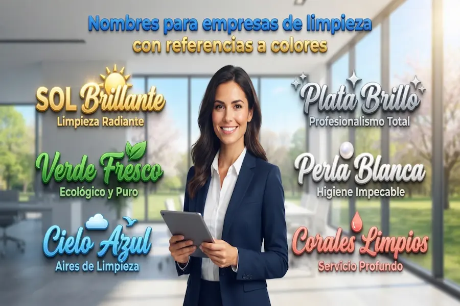 Nombres para empresas de limpieza con referencias a colores