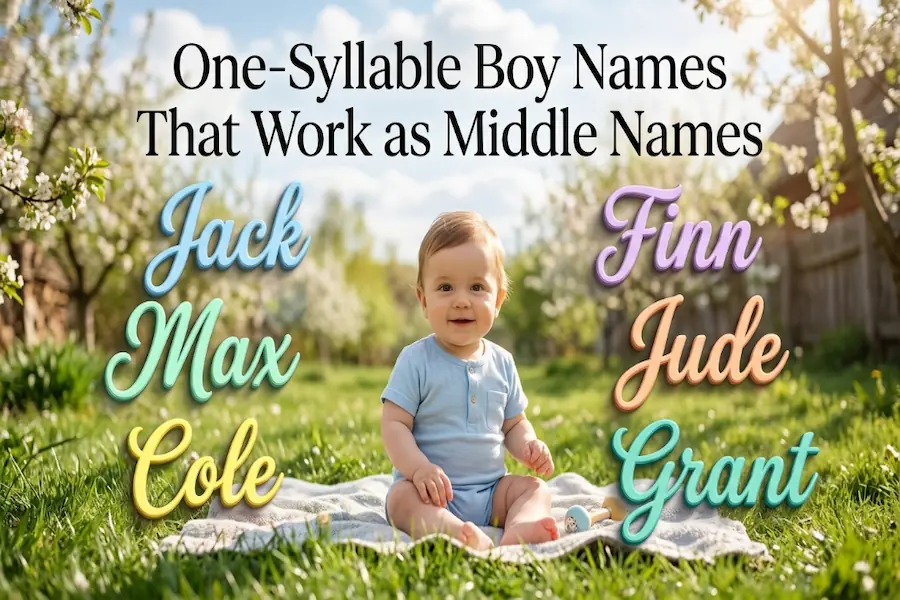 One-Syllable Boy Names That Work as Middle Names Short one-syllable boy names that function perfectly as middle names