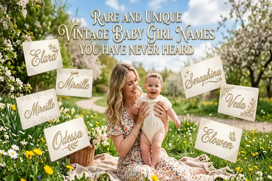 Rare and unique vintage baby girl names that are uncommon