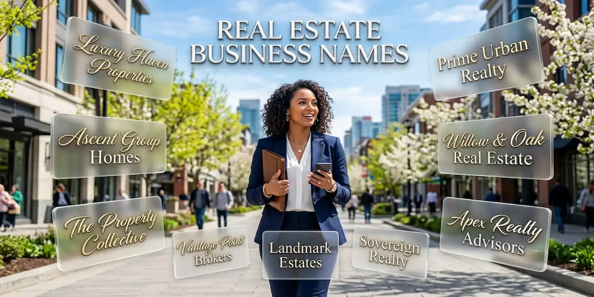 Real Estate Business Names: 500+ Creative Ideas to Build a Memorable Brand 1 Real Estate Business Names