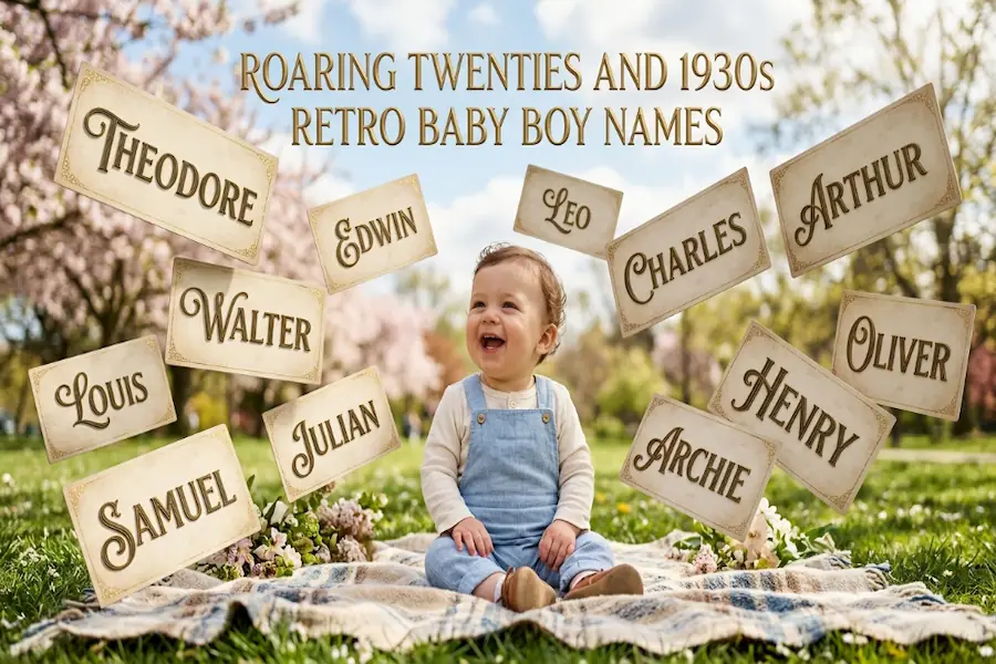 Roaring Twenties and 1930s Retro Baby Boy Names