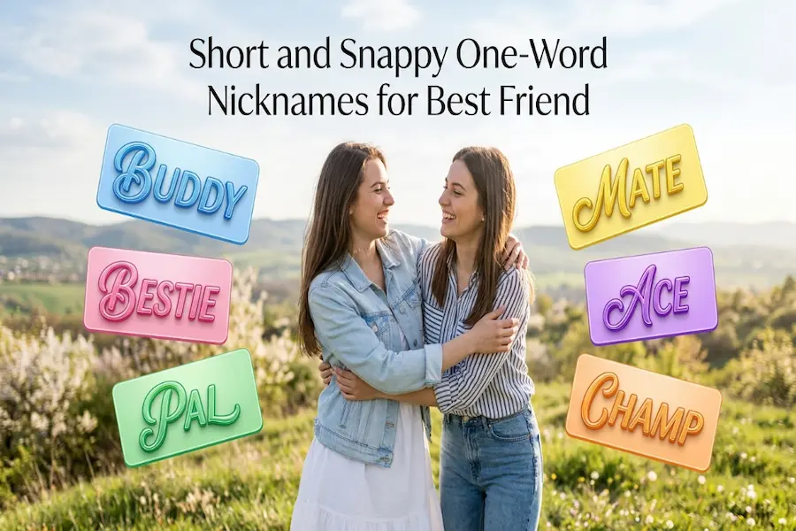 Short and snappy one-word nicknames for a best friend