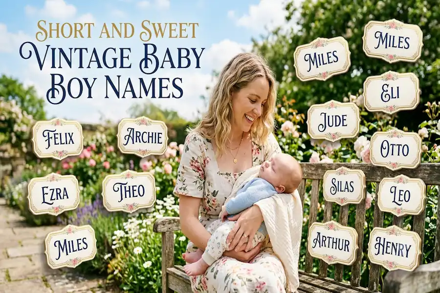 Short and Sweet Vintage Baby Boy Names