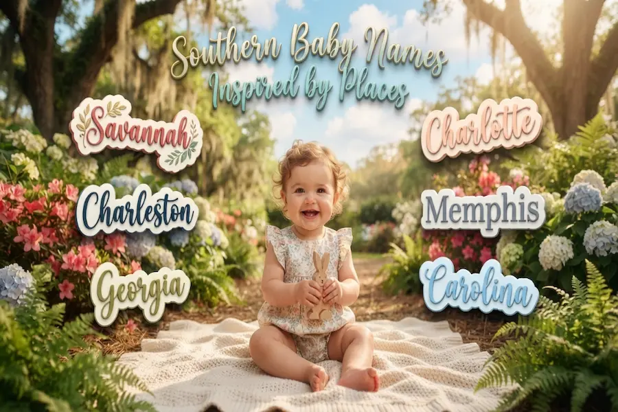 Southern Baby Names Inspired by Places Southern Baby Names Inspired by Places