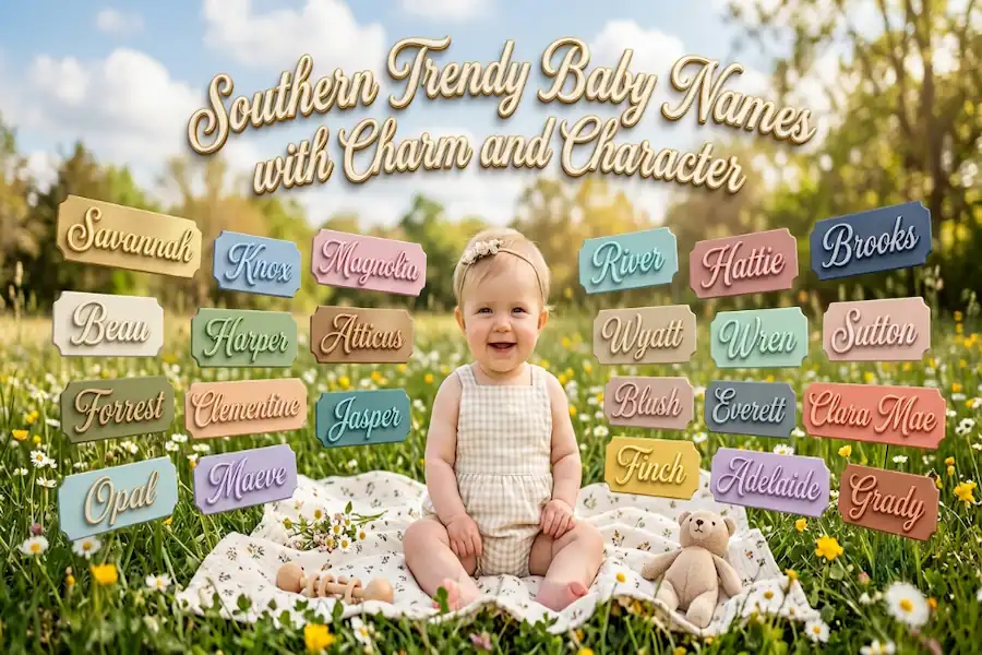 Southern Charm Baby Names Trendy Southern baby names with charm and character
