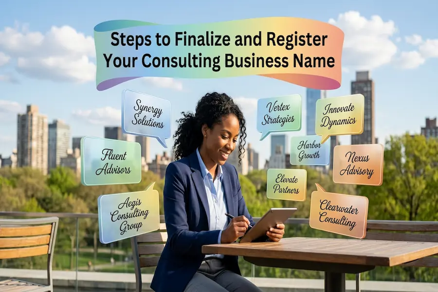 Steps to Finalize and Register Your Consulting Business Name Steps to Finalize and Register Your Consulting Business Name