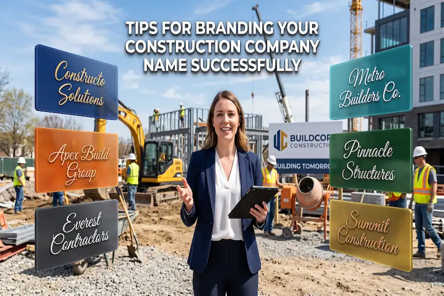 Guide and tips for branding your construction company name successfully