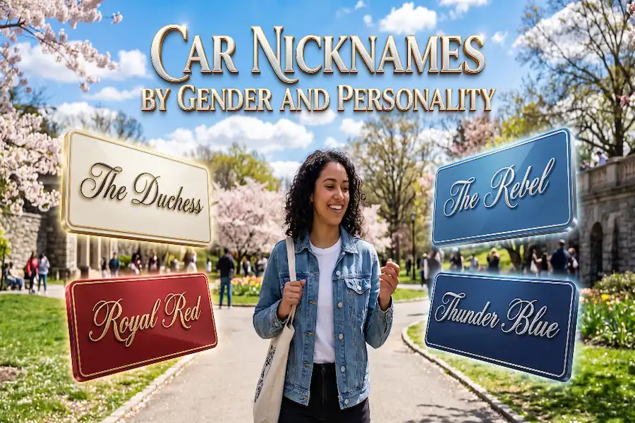 Car nicknames categorized by gender and unique personality traits