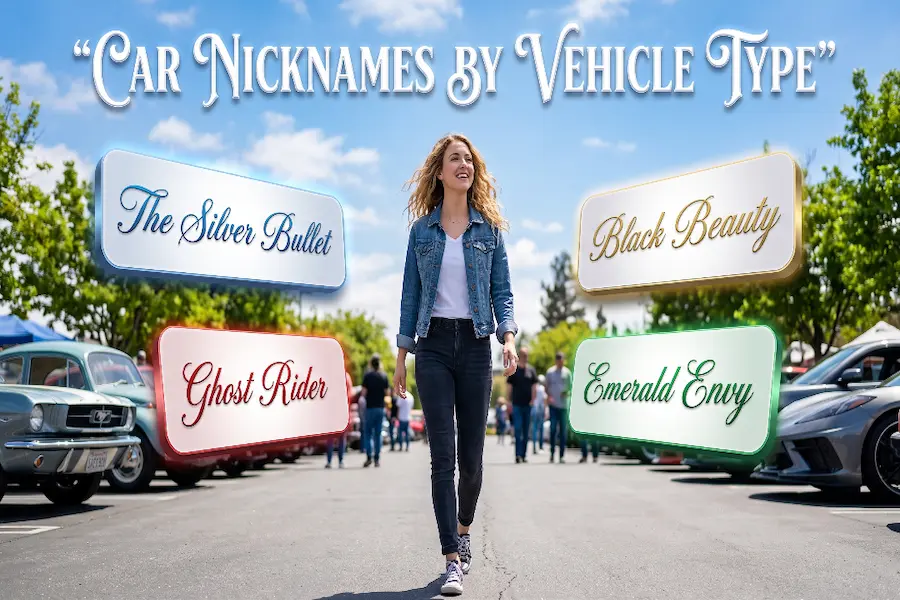 Creative car nicknames organized by vehicle type and model class