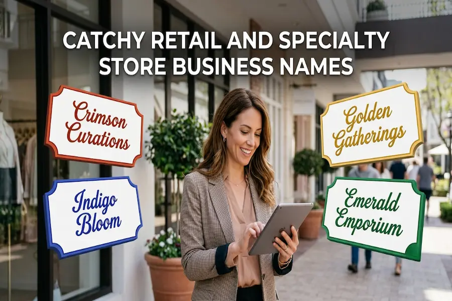 Creative retail and specialty store business name ideas for modern shops
