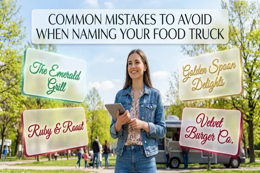 Guide on common naming mistakes to avoid when choosing a food truck name