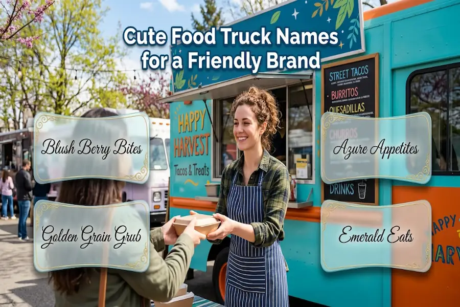 Cute and friendly food truck name ideas for a welcoming street food business