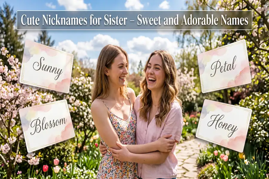 A collection of cute and sweet nicknames for sister to express love and affection