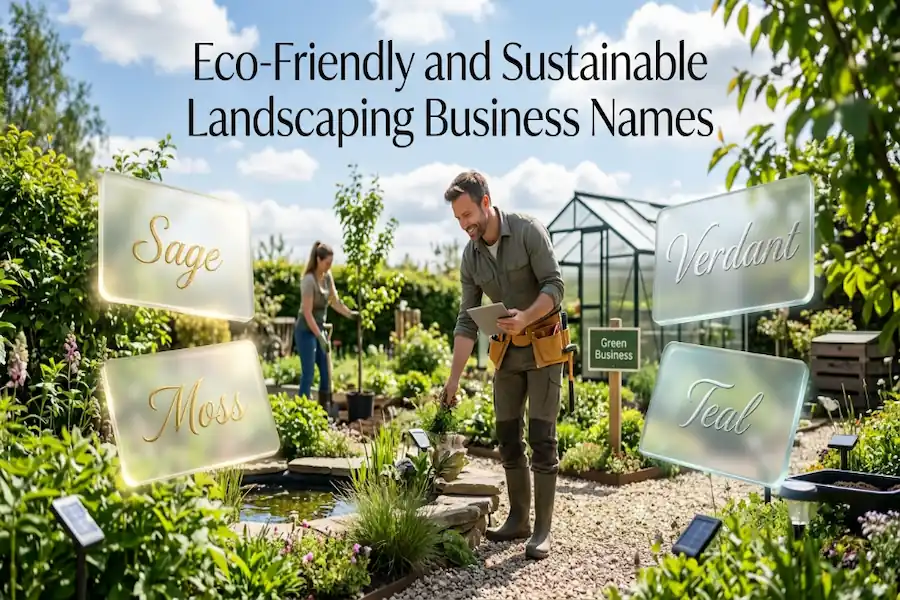 Eco-friendly and sustainable landscaping business names for green companies