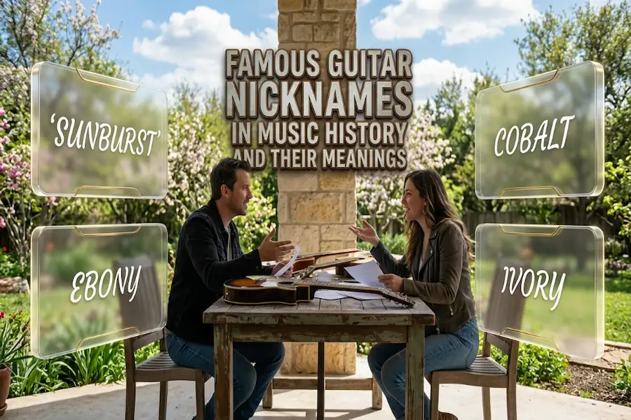 Famous guitar nicknames in music history and their meanings illustration