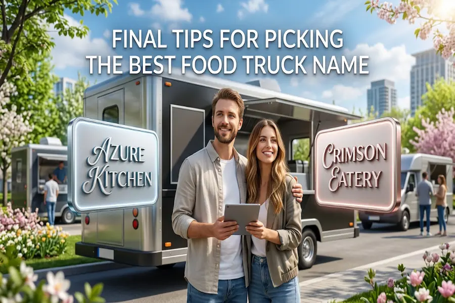Expert tips and final advice for selecting the best name for your food truck