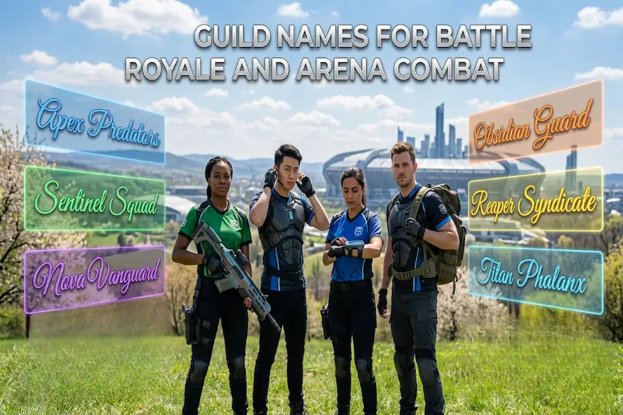 Guild Names for Battle Royale and Arena Combat Games