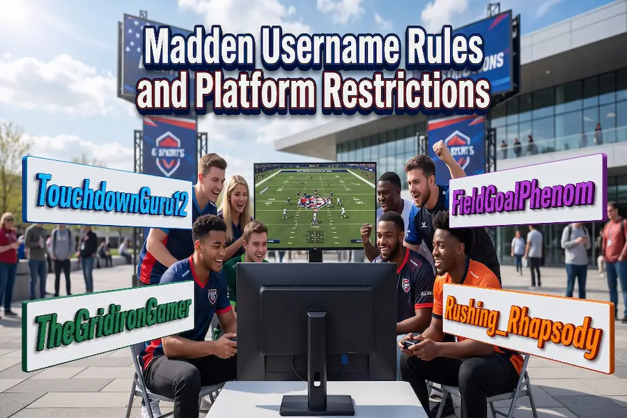 Overview of Madden username rules and console platform restrictions