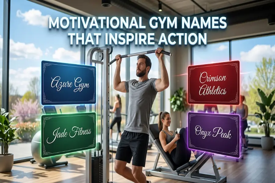 Motivational Gym Names That Inspire Action Motivational gym names designed to inspire action and drive fitness results
