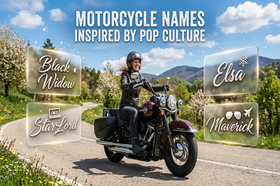 Popular motorcycle names inspired by movies television shows and pop culture icons