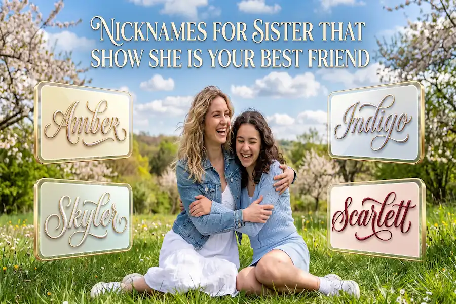 Heartfelt and meaningful nicknames for a sister who is also your best friend