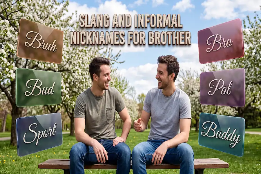 Slang and Informal Nicknames for Brother Cool slang and informal nicknames for brother