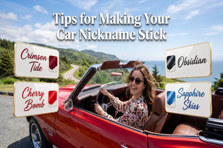 Practical tips and tricks for making your car nickname stick