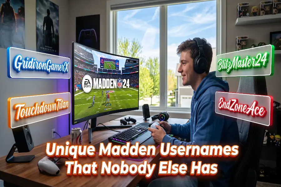 List of unique Madden usernames and original gamertags that nobody else has